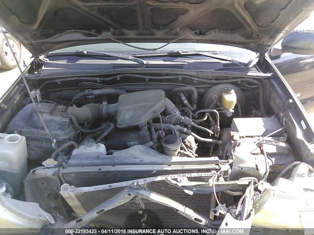 5TETX22N48Z586968 - 2008 TOYOTA TACOMA ACCESS CAB Schwarz Foto 10