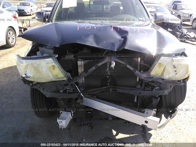 5TETX22N48Z586968 - 2008 TOYOTA TACOMA ACCESS CAB Schwarz Foto 6