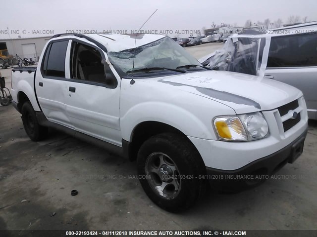 1FMZU67K05UA01182 - 2005 FORD EXPLORER SPORT TR  WHITE photo 1