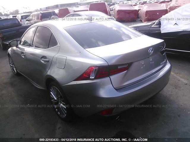 JTHBF1D20E5032691 - 2014 LEXUS IS 250 GRAY photo 3