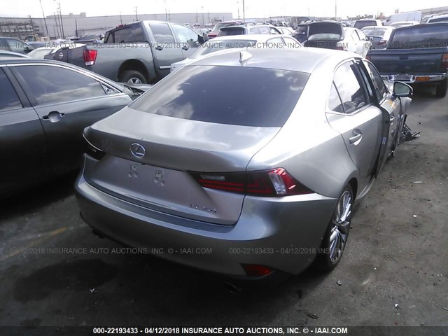 JTHBF1D20E5032691 - 2014 LEXUS IS 250 GRAY photo 4