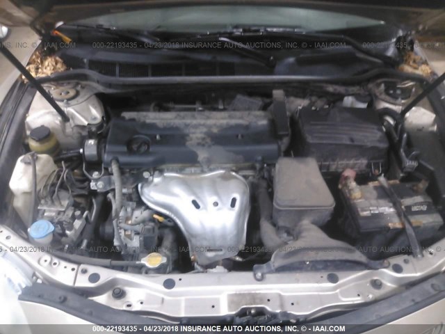 4T1BE46K79U296968 - 2009 TOYOTA CAMRY SE/LE/XLE 金色 照片 10