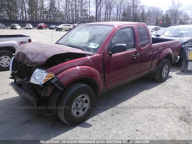 1N6BD0CT4FN763909 - 2015 NISSAN FRONTIER S/SV RED photo 2