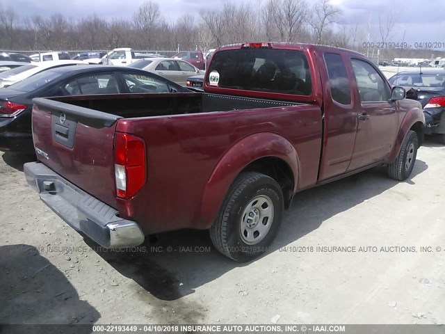 1N6BD0CT4FN763909 - 2015 NISSAN FRONTIER S/SV RED photo 4