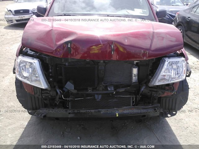 1N6BD0CT4FN763909 - 2015 NISSAN FRONTIER S/SV RED photo 6