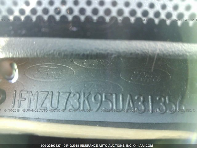 1FMZU73K95UA31356 - 2005 FORD EXPLORER XLT/XLT SPORT/NBX 深棕色 照片 9