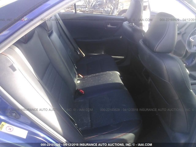 4T1BF1FKXFU885388 - 2015 TOYOTA CAMRY LE/XLE/SE/XSE BLUE photo 8
