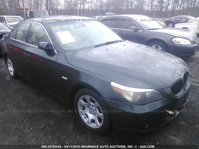 WBANA53554B852634 - 2004 BMW 525 I GREEN photo 1