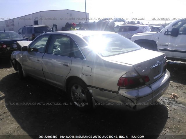 4T1BF28B44U369947 - 2004 TOYOTA AVALON XL/XLS BEIGE photo 3