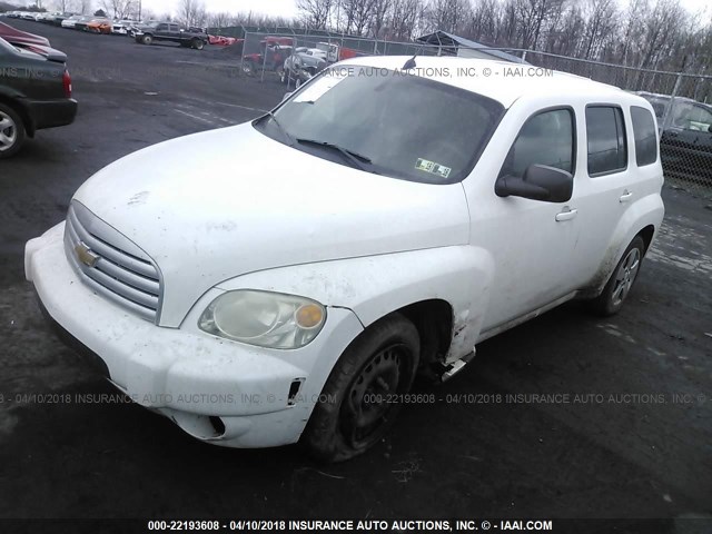 3GNBAAFW0BS634905 - 2011 CHEVROLET HHR LS WHITE photo 2