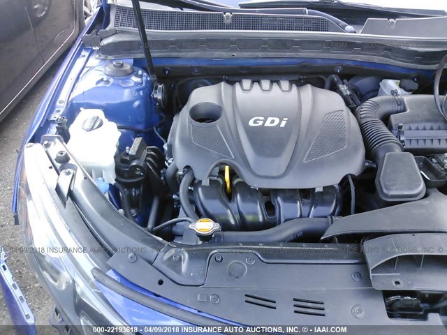 KNAGM4A74B5054703 - 2011 KIA OPTIMA LX 蓝色 照片 10