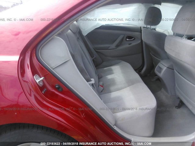 4T4BF3EK8AR015392 - 2010 TOYOTA CAMRY SE/LE/XLE RED photo 8