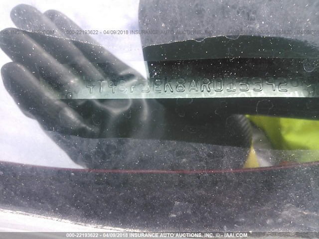 4T4BF3EK8AR015392 - 2010 TOYOTA CAMRY SE/LE/XLE RED photo 9