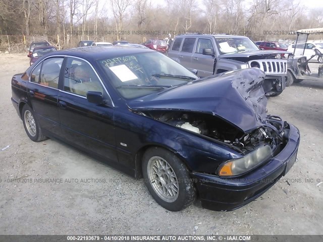 WBADT43471GF56670 - 2001 BMW 525 I AUTOMATIC BLUE photo 1