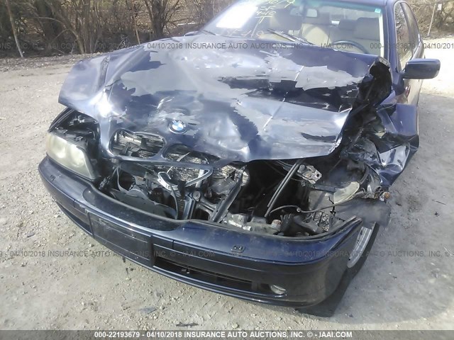 WBADT43471GF56670 - 2001 BMW 525 I AUTOMATIC BLUE photo 6