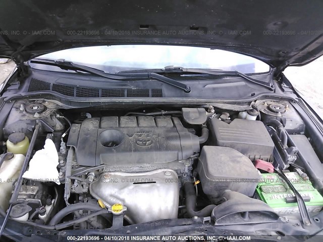 4T4BF3EK0BR167569 - 2011 TOYOTA CAMRY SE/LE/XLE შავი ფოტო 10