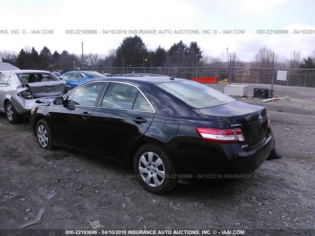 4T4BF3EK0BR167569 - 2011 TOYOTA CAMRY SE/LE/XLE BLACK photo 3