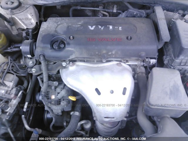 4T1BE46K48U752083 - 2008 TOYOTA CAMRY CE/LE/XLE/SE GOLD photo 10