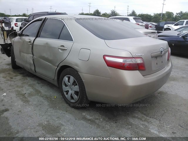 4T1BE46K48U752083 - 2008 TOYOTA CAMRY CE/LE/XLE/SE GOLD photo 3