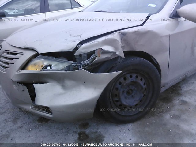 4T1BE46K48U752083 - 2008 TOYOTA CAMRY CE/LE/XLE/SE GOLD photo 6