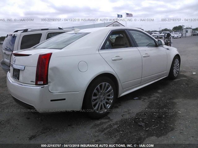 1G6DJ5E30C0148963 - 2012 CADILLAC CTS PERFORMANCE COLLECTION WHITE photo 4