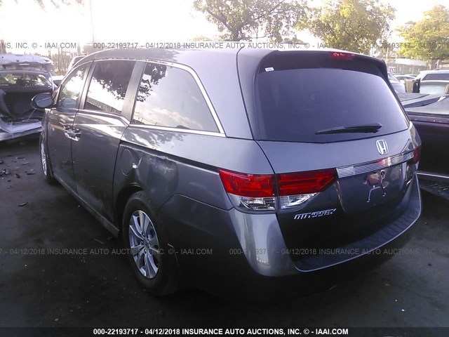 5FNRL5H36GB078286 - 2016 HONDA ODYSSEY SE GRAY photo 3