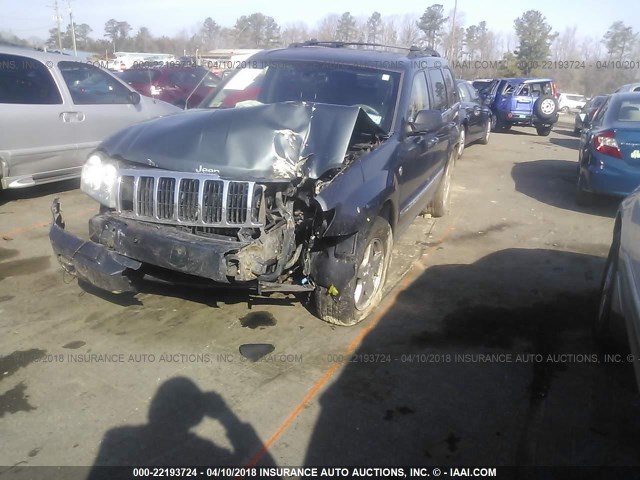 1J8HR58P37C532450 - 2007 JEEP GRAND CHEROKEE LIMITED BLUE photo 2