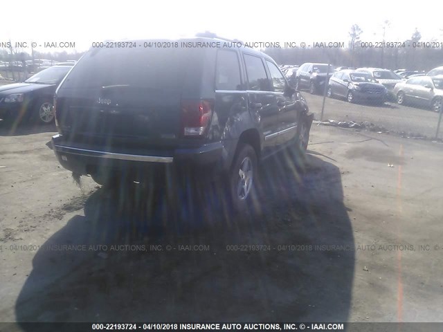 1J8HR58P37C532450 - 2007 JEEP GRAND CHEROKEE LIMITED BLUE photo 4