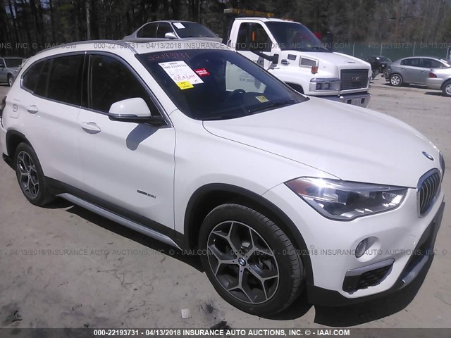 WBXHU7C35H5H38743 - 2017 BMW X1 SDRIVE28I WHITE photo 1