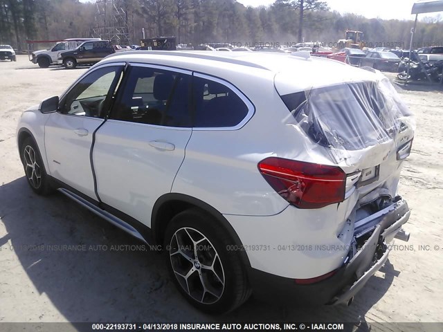 WBXHU7C35H5H38743 - 2017 BMW X1 SDRIVE28I WHITE photo 3