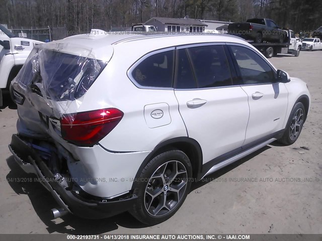 WBXHU7C35H5H38743 - 2017 BMW X1 SDRIVE28I WHITE photo 4