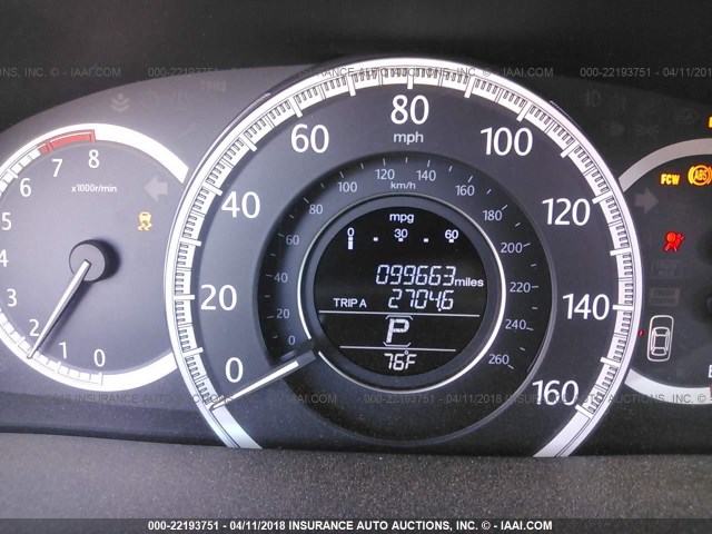 1HGCR2F81DA164385 - 2013 HONDA ACCORD EXL SILVER photo 7