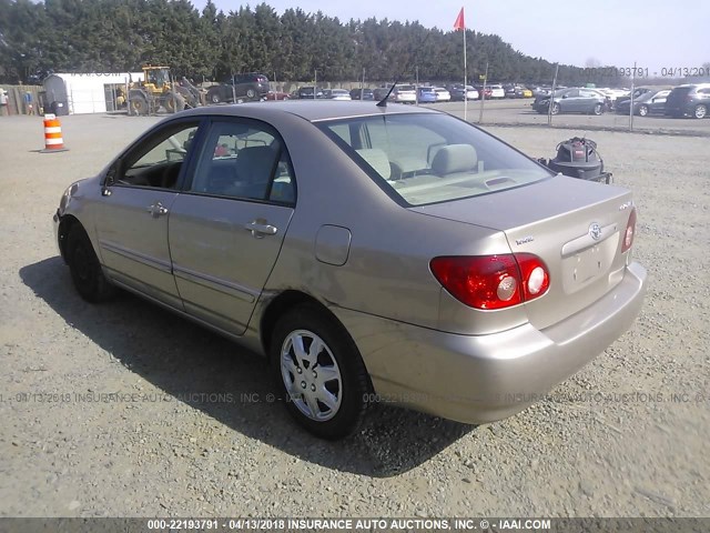 2T1BR32E36C596647 - 2006 TOYOTA COROLLA CE/LE/S GOLD photo 3