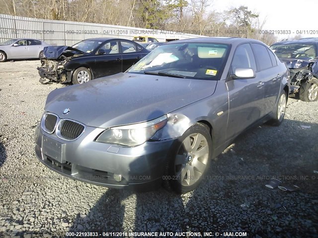WBANF73536CG66748 - 2006 BMW 530 XI Сұр фото 2