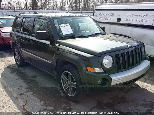 1J8FF48W98D796267 - 2008 JEEP PATRIOT LIMITED GREEN photo 1