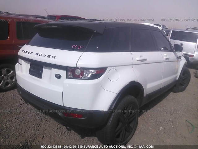 SALVP2BG7FH069990 - 2015 LAND ROVER RANGE ROVER EVOQU PURE PLUS WHITE photo 4