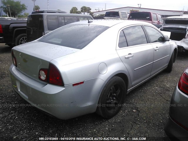 1G1ZB5E10BF118896 - 2011 CHEVROLET MALIBU LS SILVER photo 4