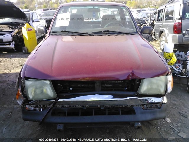 4TANL42N9XZ549193 - 1999 TOYOTA TACOMA RED photo 6