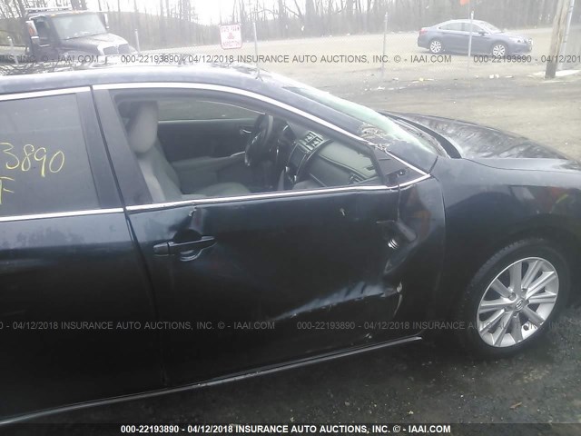 4T4BF1FK6DR296745 - 2013 TOYOTA CAMRY L/SE/LE/XLE BLACK photo 6