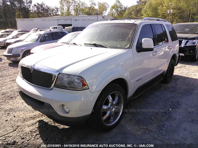 5LMEU68H64ZJ15882 - 2004 LINCOLN AVIATOR WHITE photo 2