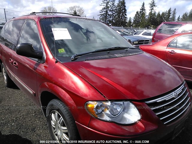 2C4GP54L95R112630 - 2005 CHRYSLER TOWN & COUNTRY TOURING MAROON photo 1