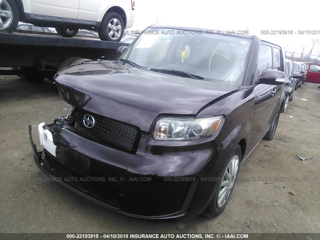 JTLKE50E281022160 - 2008 TOYOTA SCION XB BURGUNDY photo 2