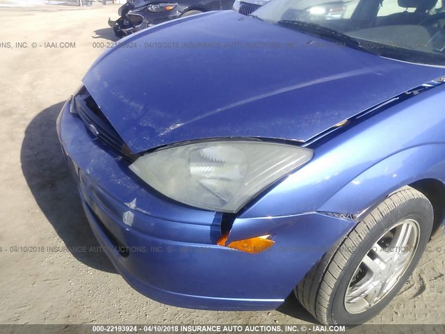 1FAFP34303W342308 - 2003 FORD FOCUS SE COMFORT/SE SPORT BLUE photo 6