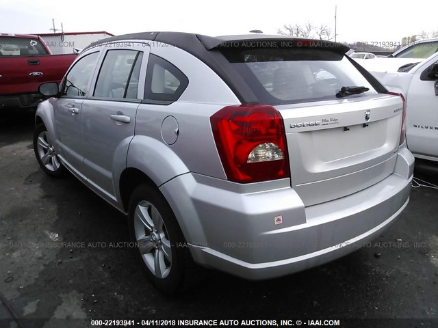 1B3CB4HA9AD607960 - 2010 DODGE CALIBER SXT SILVER photo 3