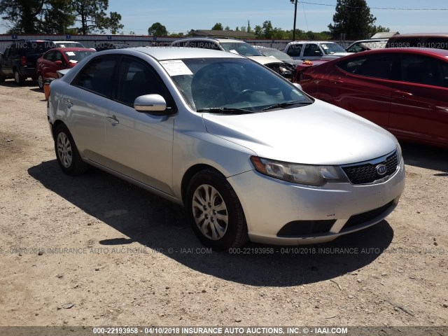 KNAFU4A23C5616186 - 2012 KIA FORTE EX SILVER photo 1