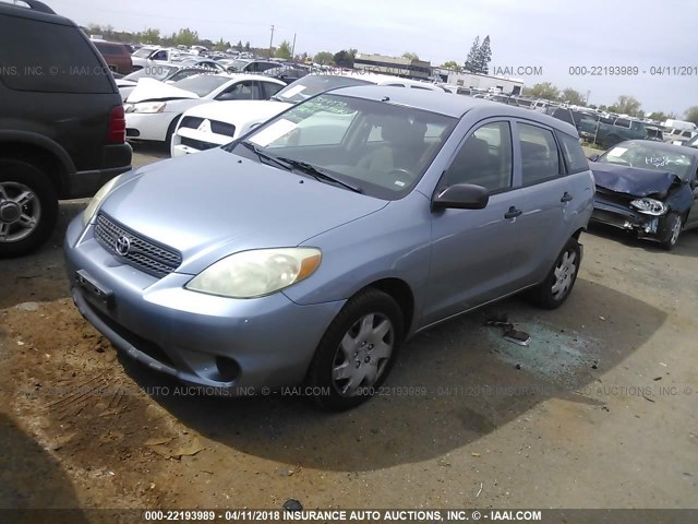 2T1KR32E66C621119 - 2006 TOYOTA COROLLA MATRIX XR Light Blue photo 2