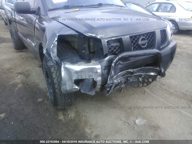 1N6BA06B76N540405 - 2006 NISSAN TITAN XE/SE/LE BLACK photo 6