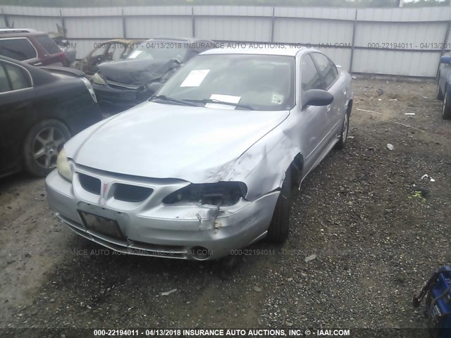 1G2NF52E43M637016 - 2003 PONTIAC GRAND AM SE1 SILVER photo 2