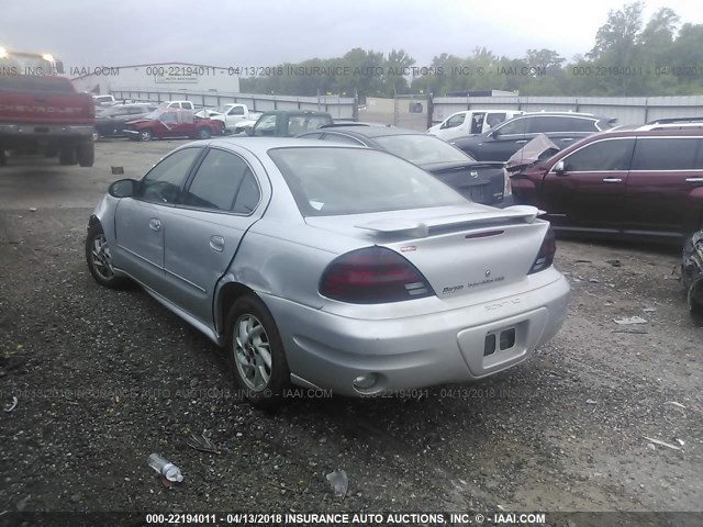 1G2NF52E43M637016 - 2003 PONTIAC GRAND AM SE1 SILVER photo 3