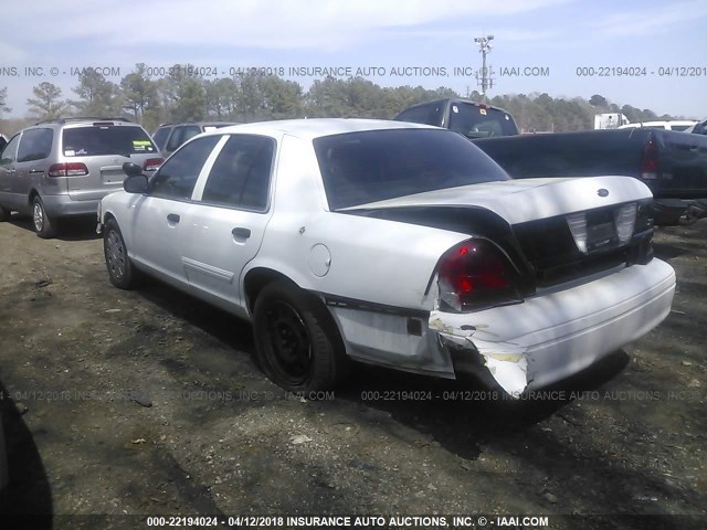 2FABP7BV2BX104280 - 2011 FORD CROWN VICTORIA POLICE INTERCEPTOR WHITE photo 3